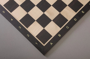 Ebony and Maple Wooden Tournament Chess Board