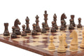 Rechapados Ferrer Chess Set and Mahogany Chess Board Combination
