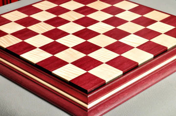 Signature Contemporary II Chess Board - Purpleheart / Curly Maple - 2.5