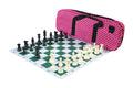 Deluxe Chess Set Combination and Single Weighted Regulation Pieces | Thin Mousepad Chess Board | Deluxe Bag