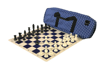 Deluxe Chess Set Combination and Single Weighted Regulation Pieces | Silicone Chess Board | Deluxe Bag