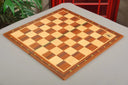 Folding Burmese Rosewood and Maple Wooden Chess Board - 2.25" With Notation & Logo