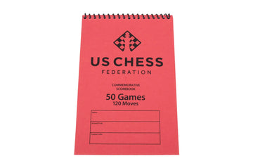 US Chess Federation Commemorative Spiral Scorebook (120 Moves/Game)
