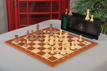 The Club Series Chess Set, Box, & Board Combination