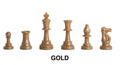 Triple Weighted Colored Regulation Plastic Chess Pieces - 3.75