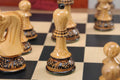 The Burnt Zagreb '59 Series Chess Set, Box, & Board Combination