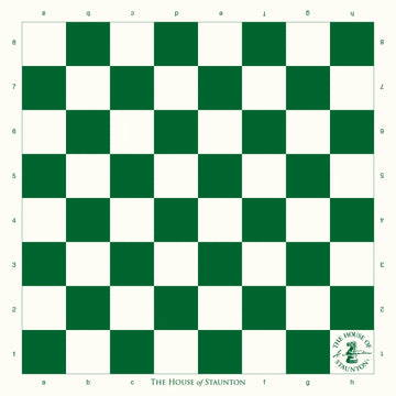 The House of Staunton Vinyl Chess Board - 2.25" Squares
