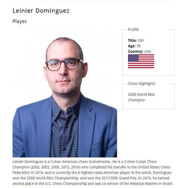 The 2023 Sinquefield Cup Player's Edition Series Chess Pieces