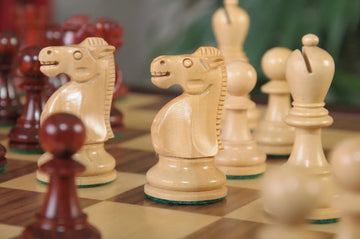 The Reykjavik II Series Library Chess Set and Tiroir Combination