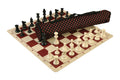 Quiver Chess Set Combination and Triple Weighted Regulation Pieces | Silicone Chess Board | Quiver Bag