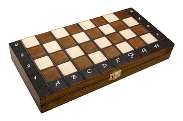 The Large Brown Magnetic Chess Set