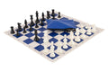 Basic Chess Set Combination - Solid Plastic Regulation Pieces | Vinyl Chess Board | Basic Bag
