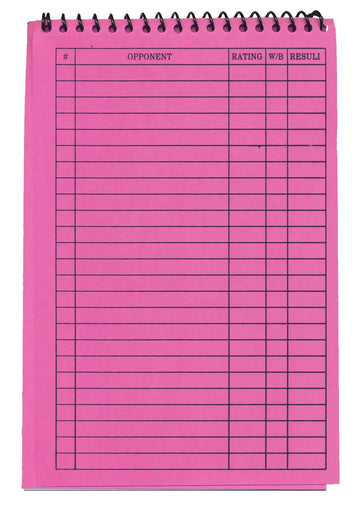 US Chess Federation Commemorative Spiral Scorebook (120 Moves/Game)