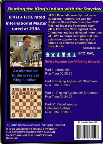 E-DVD Beating the King's Indian with the Smyslov - Chess Lecture - Volume 38