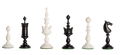 The Selenus Luxury Bone Chess Pieces - 4.0" King