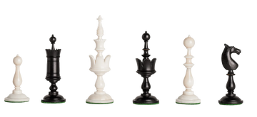 The Selenus Luxury Bone Chess Pieces - 4.0" King