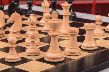 Jeu d'échecs professionnel Staunton 3.6 « - Pièces en buis ébénisé ave Jeu d'échecs professionnel Staunton 3.6 « - Pièces en buis ébénisé ave