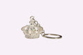 King's Crown Metal Keychain - SILVER