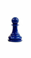 Traditional Staunton Pieces - Royal Blue Pawn