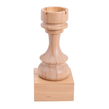 Decorative Wood Chess Piece - Rook