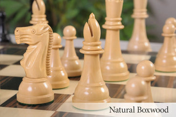The Reproduction of the Circa 1950s Gallant Knight Series Chess Pieces - 5.0