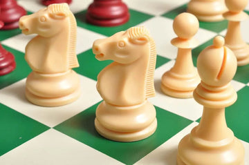 The Reykjavik Series Plastic Chess Pieces - 3.75