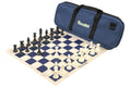 ChessKid Deluxe Chess Set Combination and Single Weighted Regulation Pieces | Vinyl Chess Board | Deluxe Bag