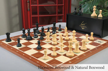 The B.H. Wood Tournament Series Wood Chess Set, Box, & Board Combination