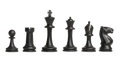 The Competition Series Plastic Chess Pieces - 3.75