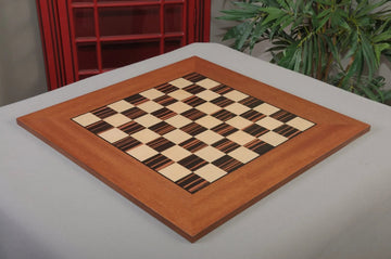 Macassar Ebony & Bird's Eye Maple Classic Traditional Double-Sided Chess Board