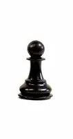 Traditional Staunton Pieces - Black Pawn