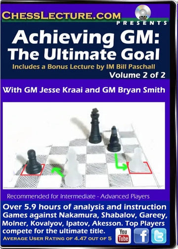E-DVD Achieving GM - The Ultimate Goal - 2 DVDs - Chess Lecture - Volume 123