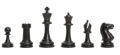 Master Single Weighted Plastic Chess Pieces - 3.75
