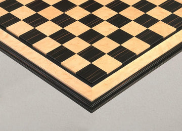 Signature Contemporary VI Luxury Chess board - MACASSAR EBONY / BIRD'S EYE MAPLE - 2.5