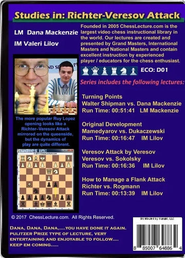 E-DVD Studies in: Richter-Veresov Attack - Chess Lecture - Volume 164