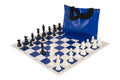 Standard Chess Set Combination - Triple Weighted Regulation Pieces | Vinyl Chess Board | Standard Bag