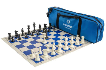 US Chess Supreme Tournament Chess Set Combination - TRIPLE WEIGHTED