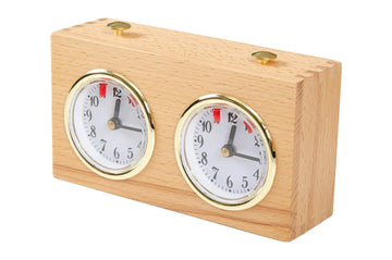 Regulation Wooden Mechanical Chess Clock