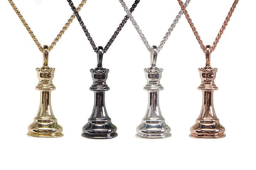 Caissa Collection Chess Pendant Necklace – QUEEN