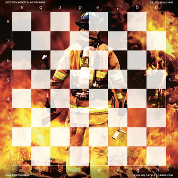 Firefighter - Full Color Vinyl Chess Board