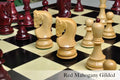 The Zagreb '59 Series Gilded Chess Pieces - 3.875
