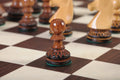 The Burnt Golden Rosewood Championship Series Chess Pieces - 3.75