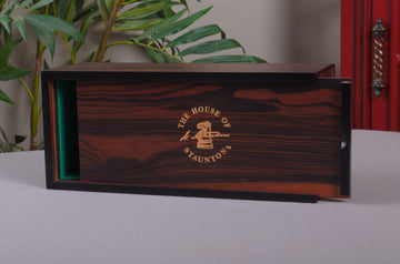 IMPERFECT - MACASSAR EBONY - LUXE Slide Top Box - LASER LOGO