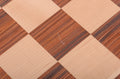 IMPERFECT - FOLDING BURMESE ROSEWOOD - WITH NOTATION AND LOGO - Wooden Tournament Chessboard
