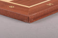 IMPERFECT - FOLDING MAHOGANY - WITH NOTATION AND LOGO - Wooden Tournament Chessboard
