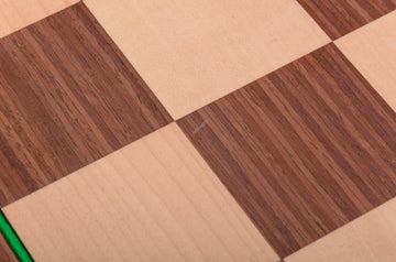 IMPERFECT - FOLDING STRIPED EBONY - WITH NOTATION - Wooden Tournament Chessboard
