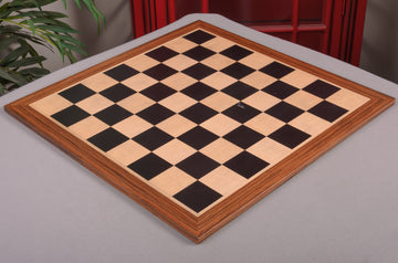 IMPERFECT - 2.25" - BLACK ANEGRE - Wooden Tournament Chess Board