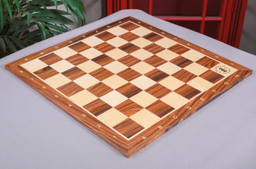 IMPERFECT- 2.25" - ROSEWOOD - WITH NOTATION AND LOGO - Wooden Tournament Chess Board