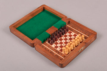 IMPERFECT - PEG WOODEN Travel Chess Set - 7