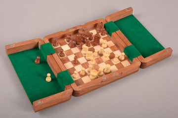 IMPERFECT - ULTIMATE WOODEN Magnetic Travel Chess Set - 8